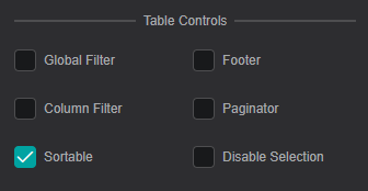 Table: Format Table