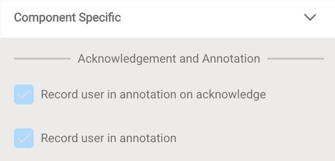 Acknowledgement and Annotation Settings
