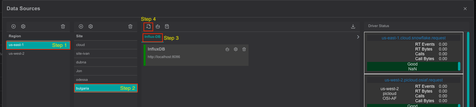influxdb add_connection
