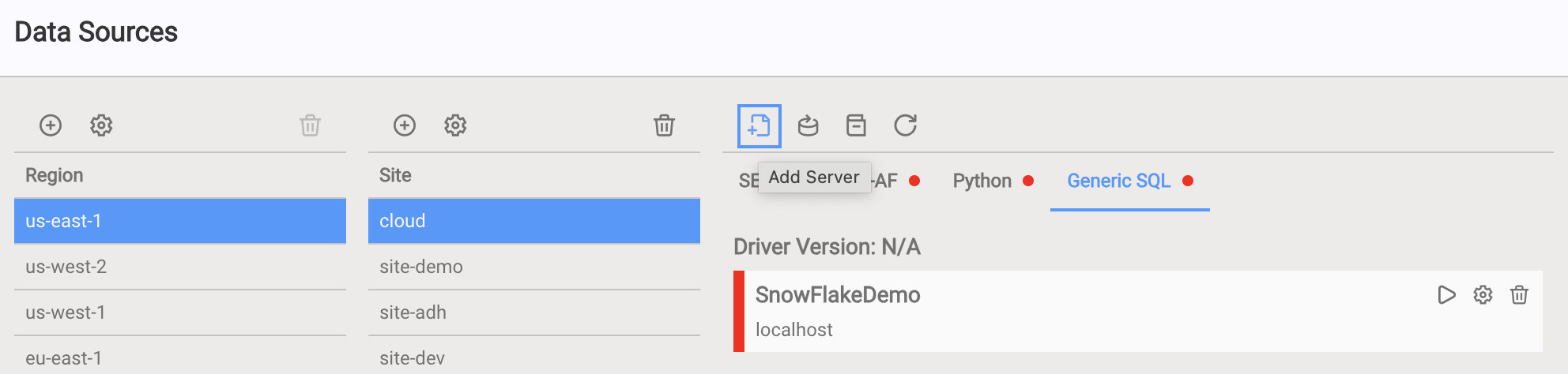 Add Snowflake Connection