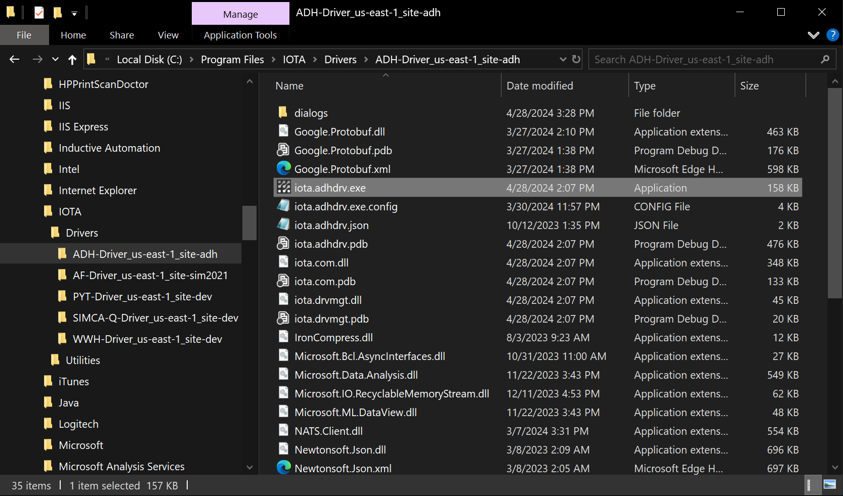 adhdriver program files