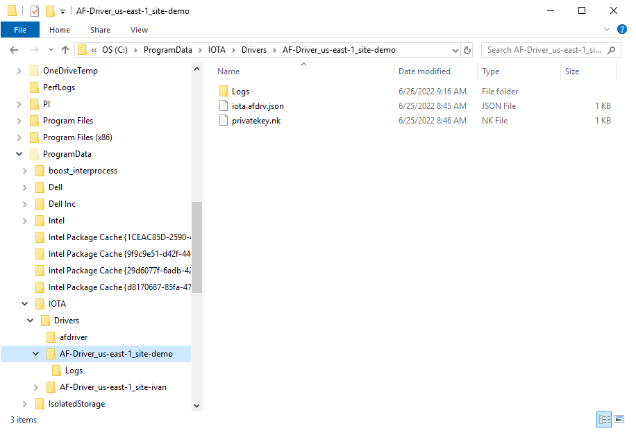Configuration and Log Location