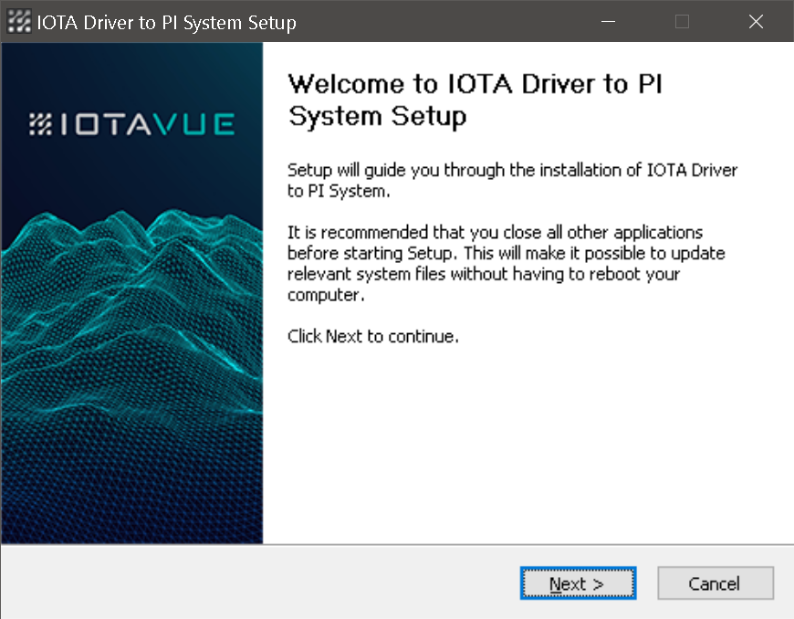 Installer Welcome Screen