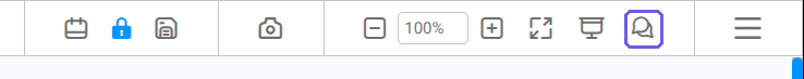The AI Chat button, highlighted, at the right-hand end of the top panel