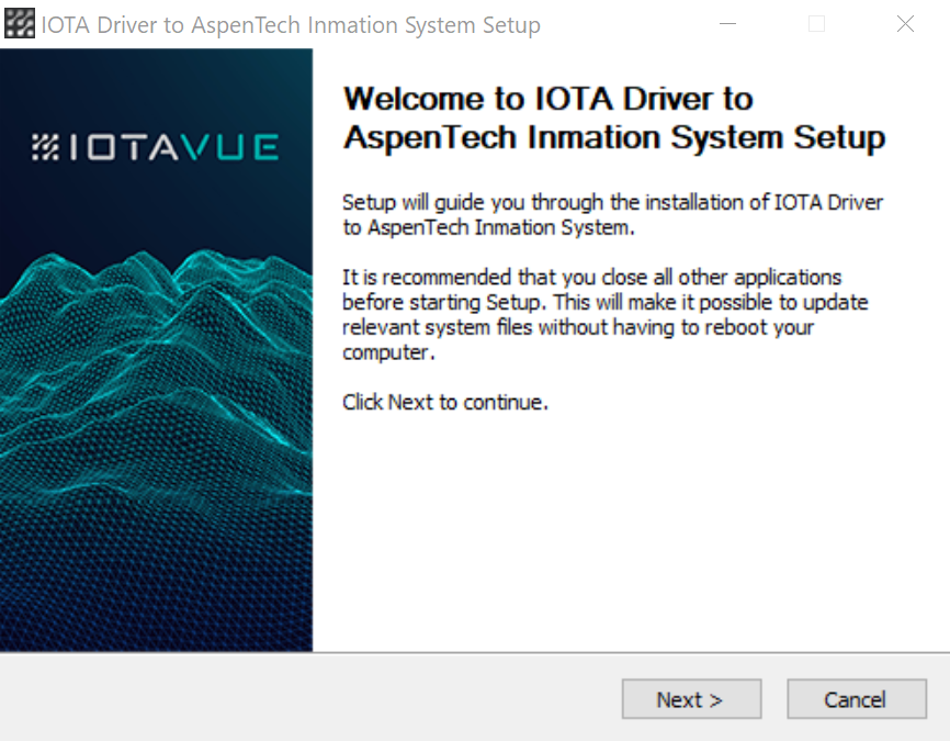 Installer Welcome Screen