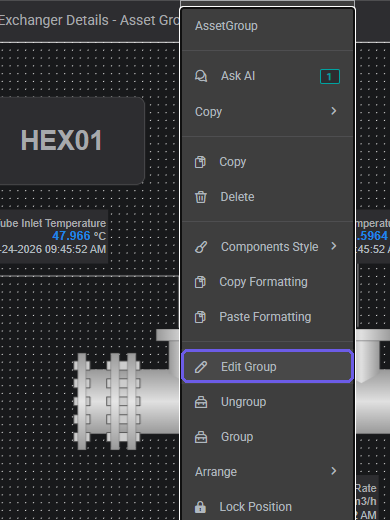Right-click the group and choose Edit Group