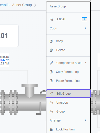 Right-click the group and choose Edit Group