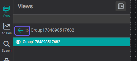 Click the back-arrow to leave Edit Group Mode