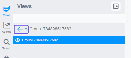 Click the back-arrow to leave Edit Group Mode