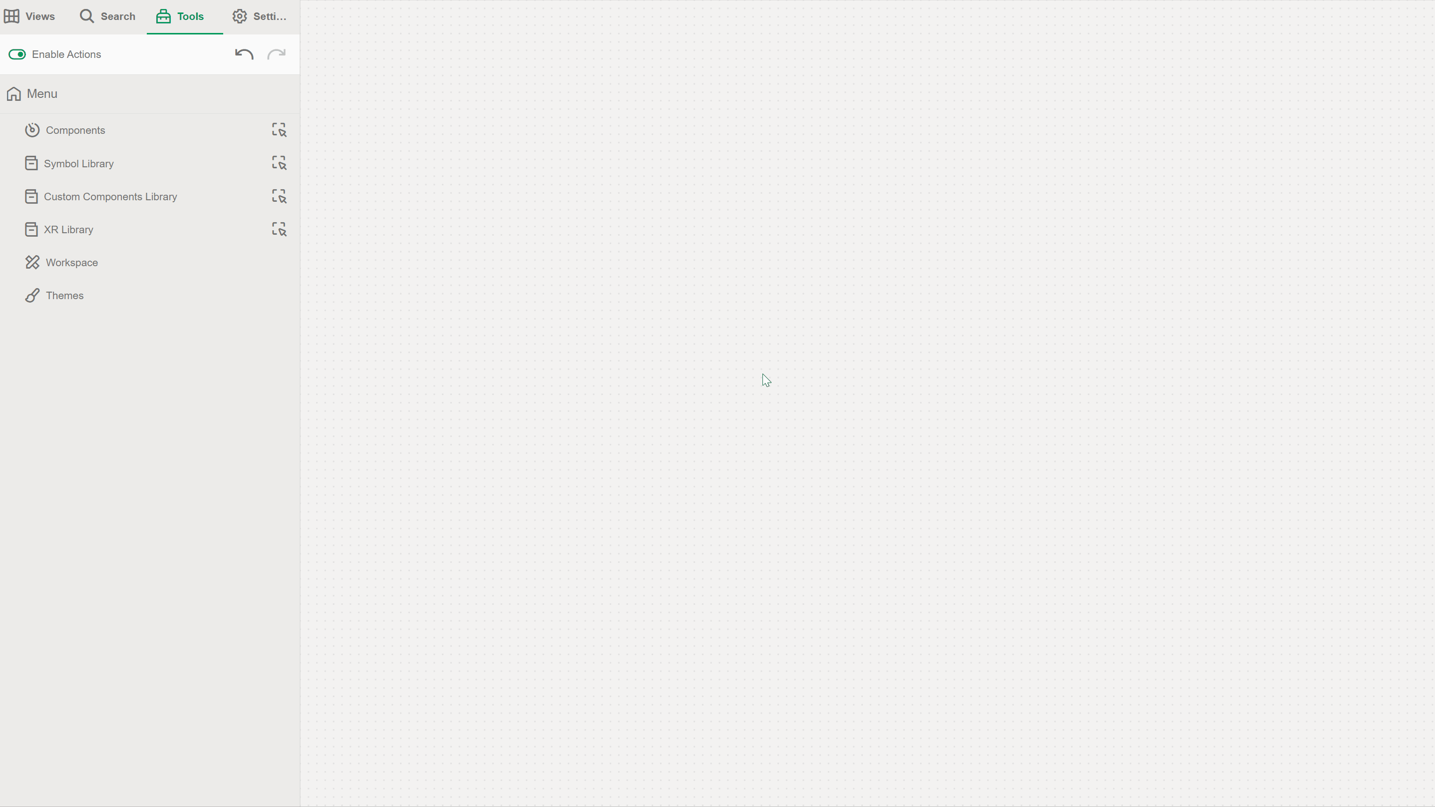 drop an asset onto the bar