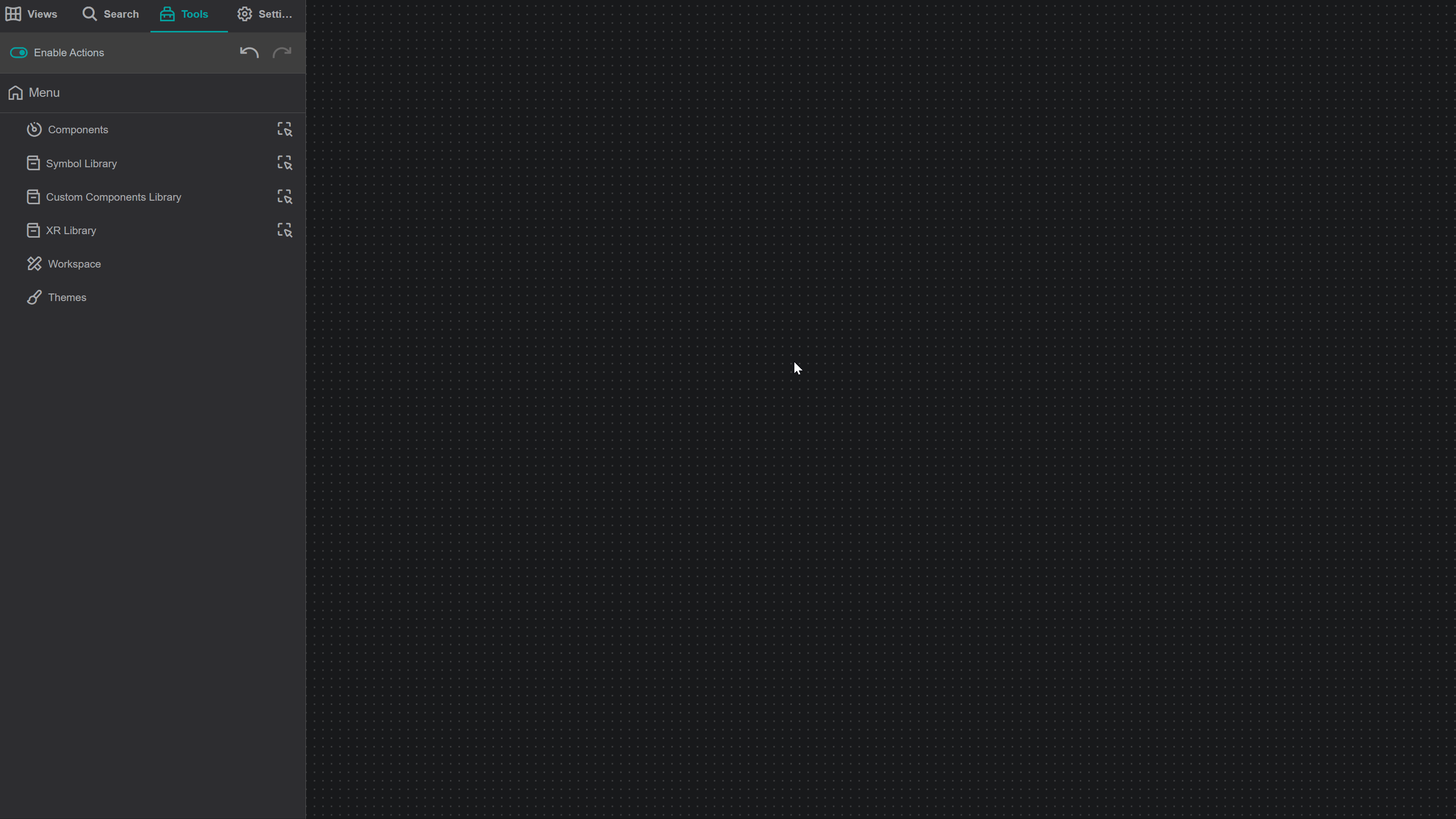 drop data onto the bar
