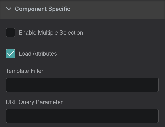 Tree: Component Specific Menu