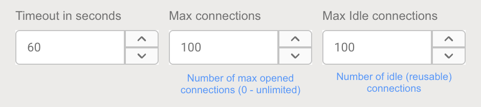 Connection Pool Settings