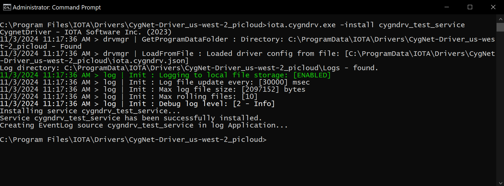 manual service cmd