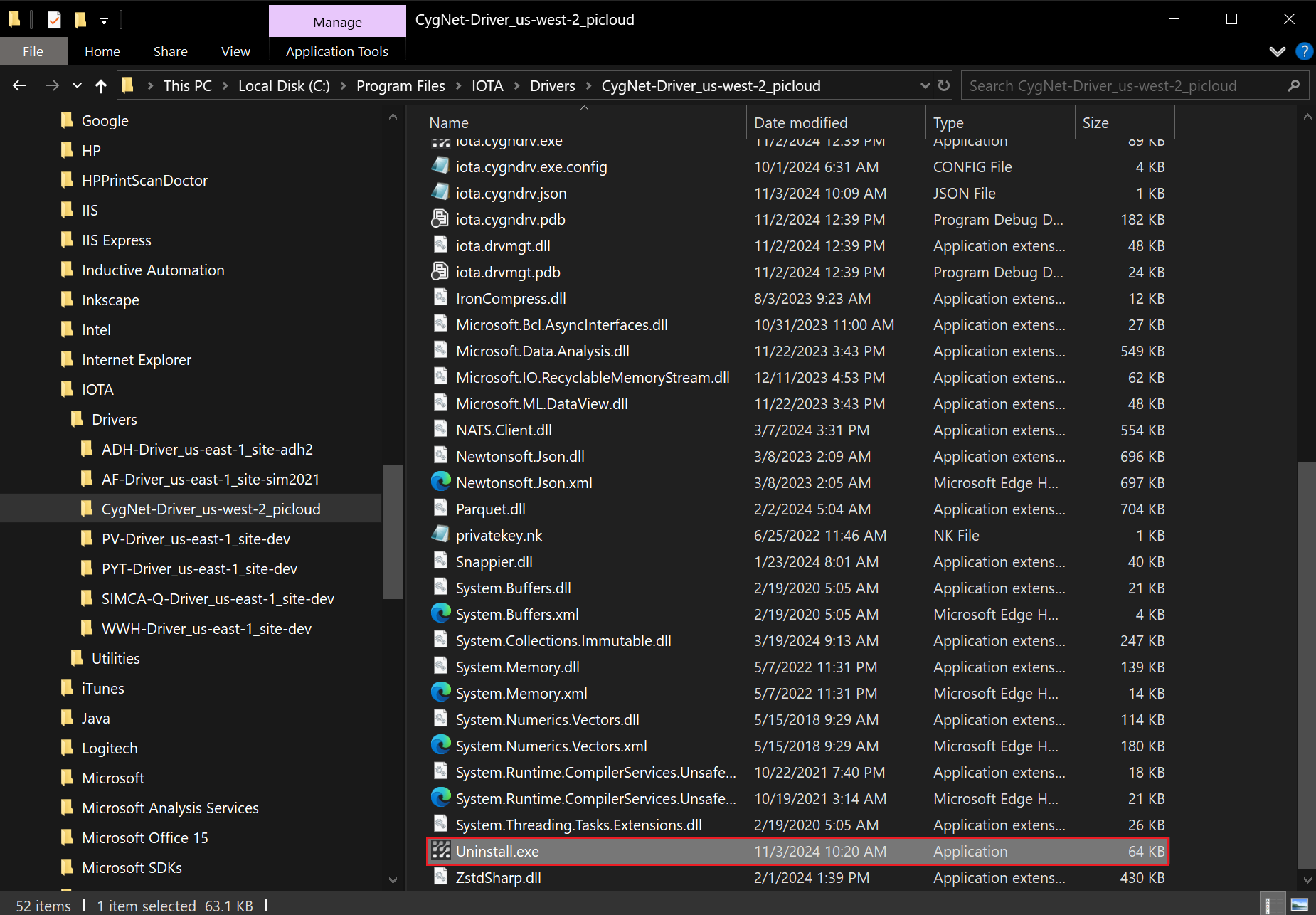 uninstall apps