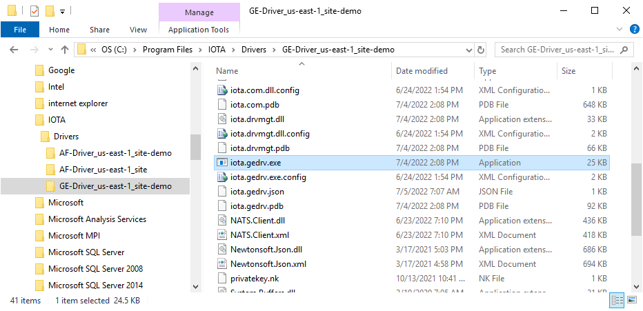 gedriver program files
