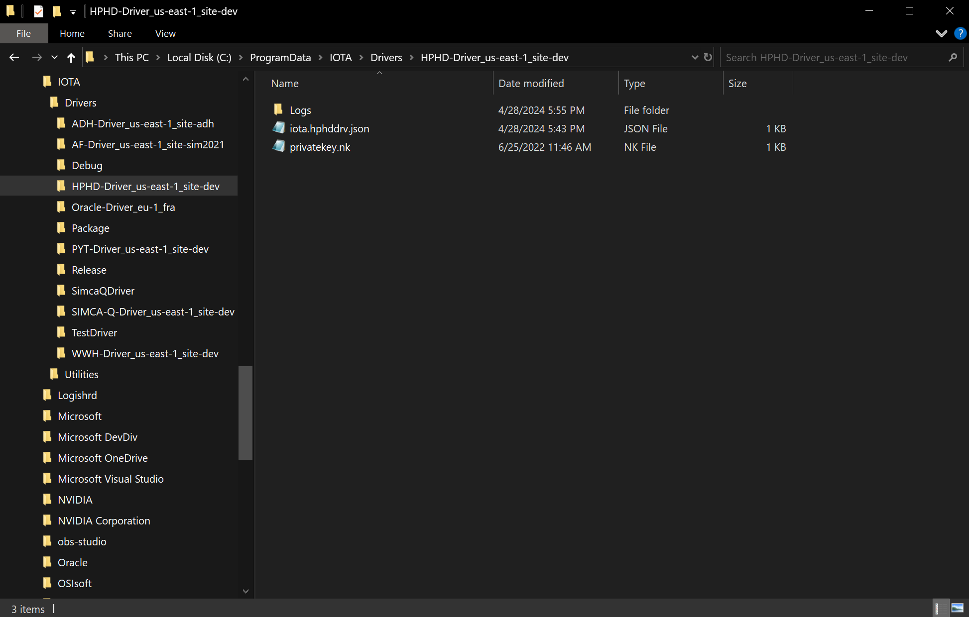 Configuration and Log Location