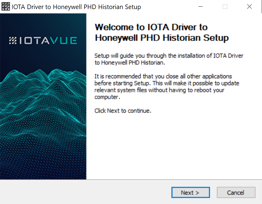 Installer Welcome Screen