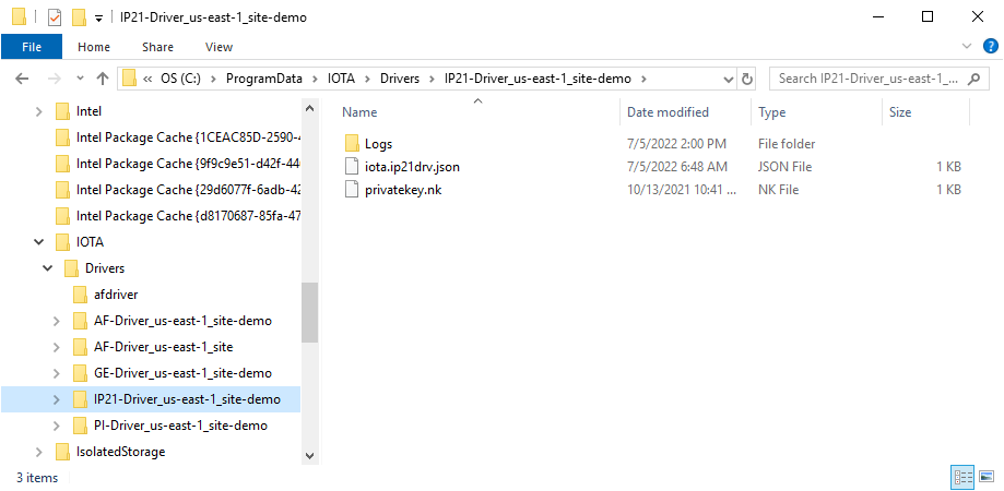 Configuration and Log Location