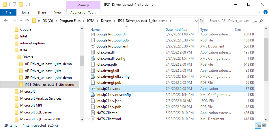 driver program files