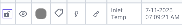 The lock icon on a signal's row in the table legend