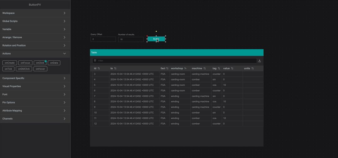 Added script to the onClick action©