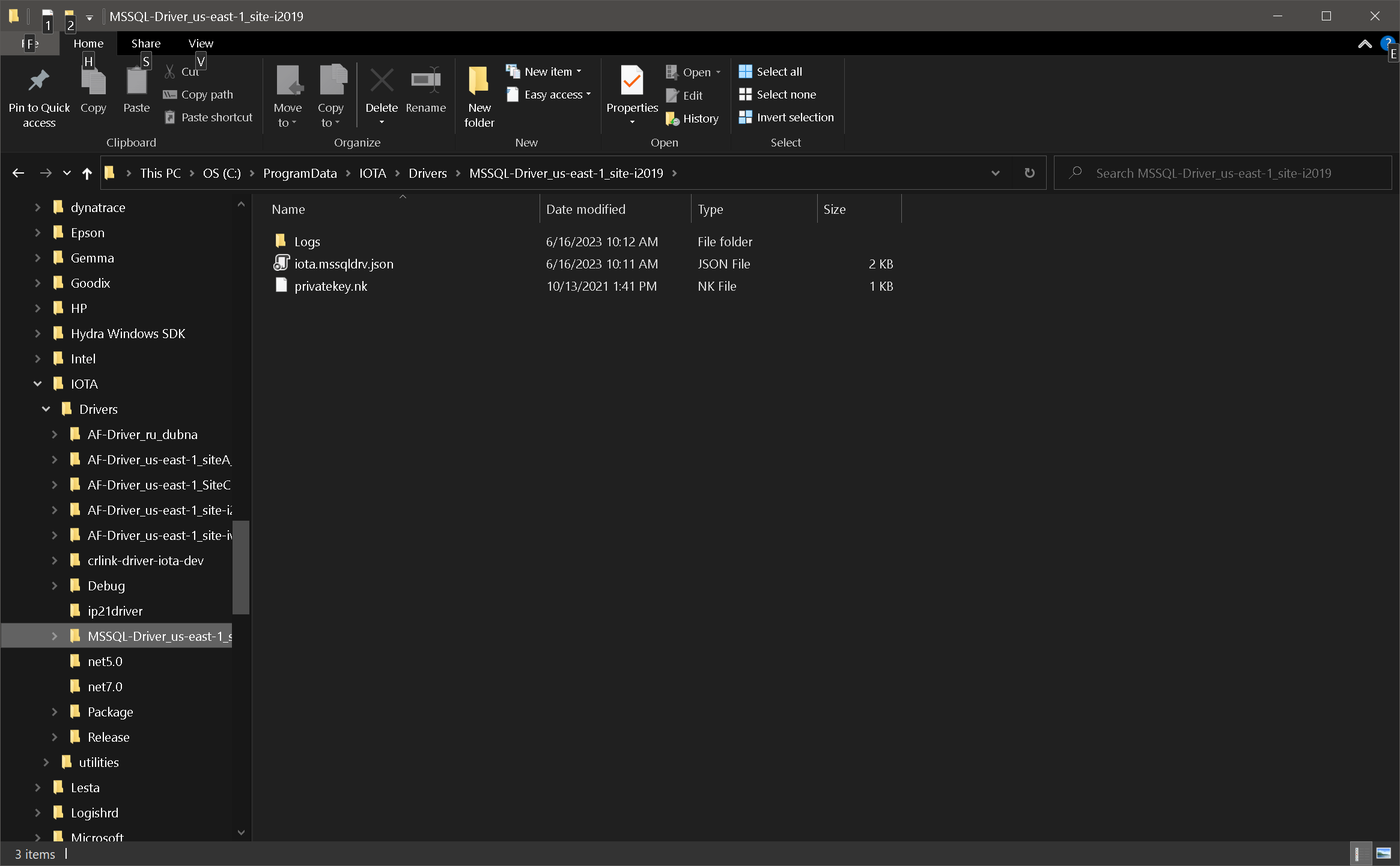 Configuration and Log Location