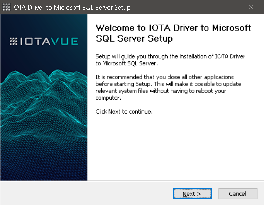 Installer Welcome Screen