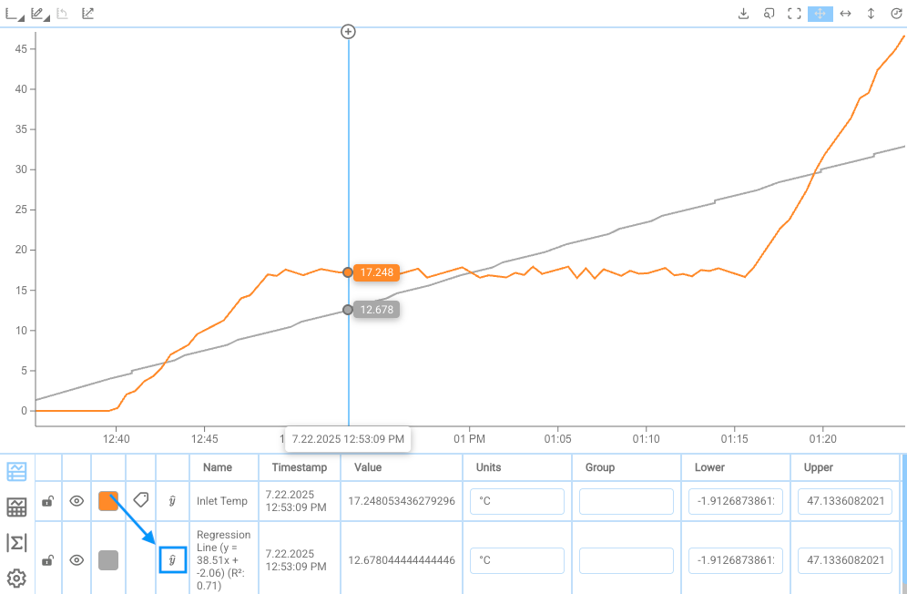Open Regressions Settings
