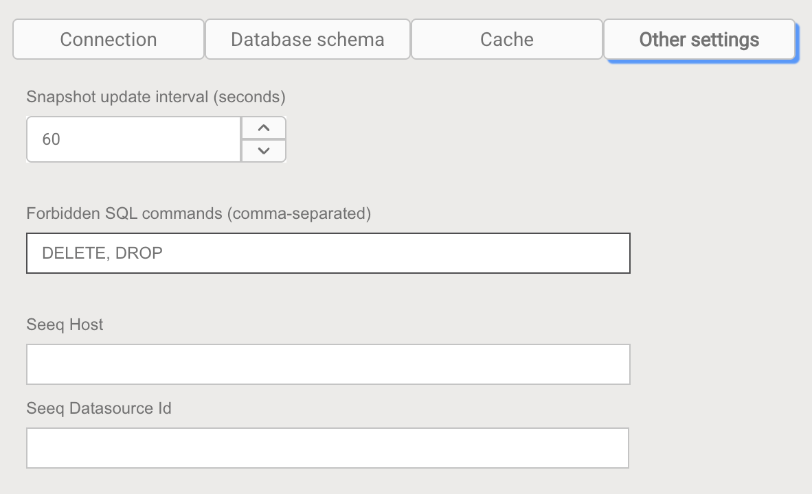 Other Settings Tab
