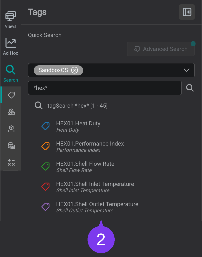 Search panel
