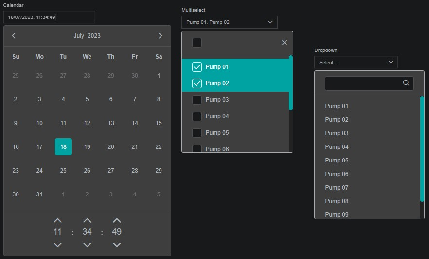 Select Controls Components