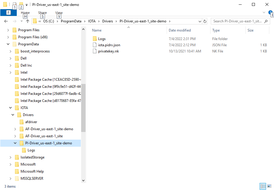Configuration and Log Location