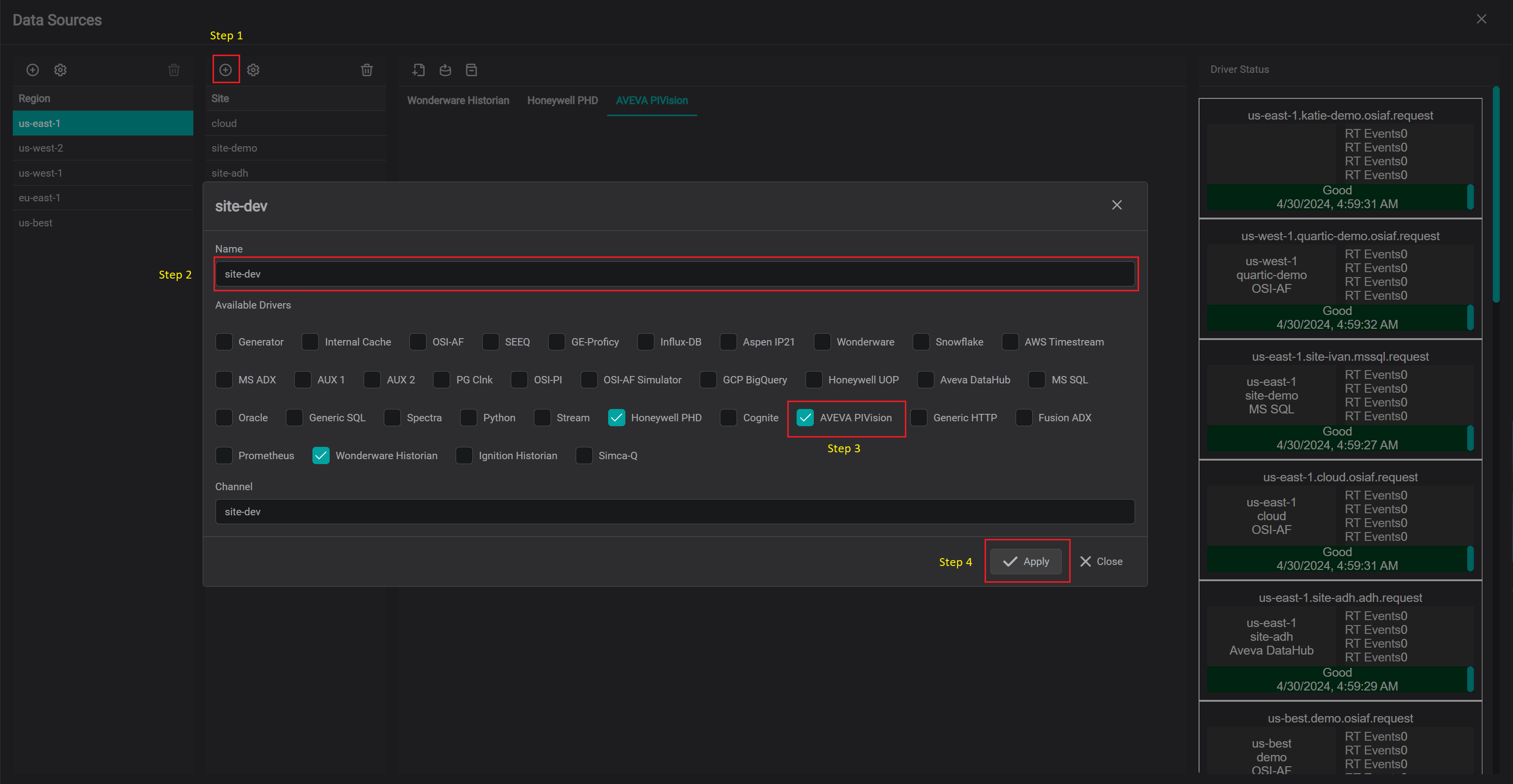 datasource site