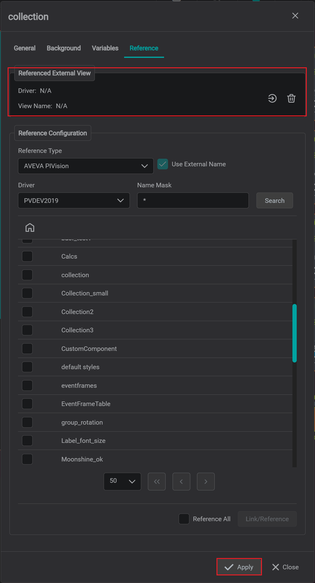 unlinked iota view