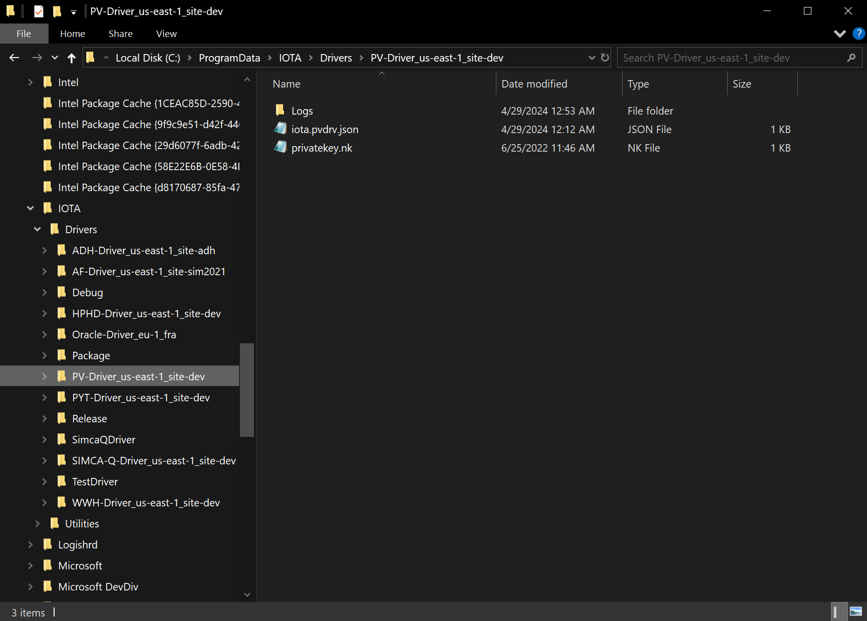 Configuration and Log Location