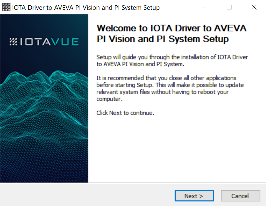 Installer Welcome Screen