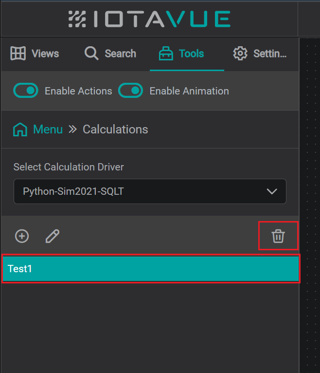 delete calculation