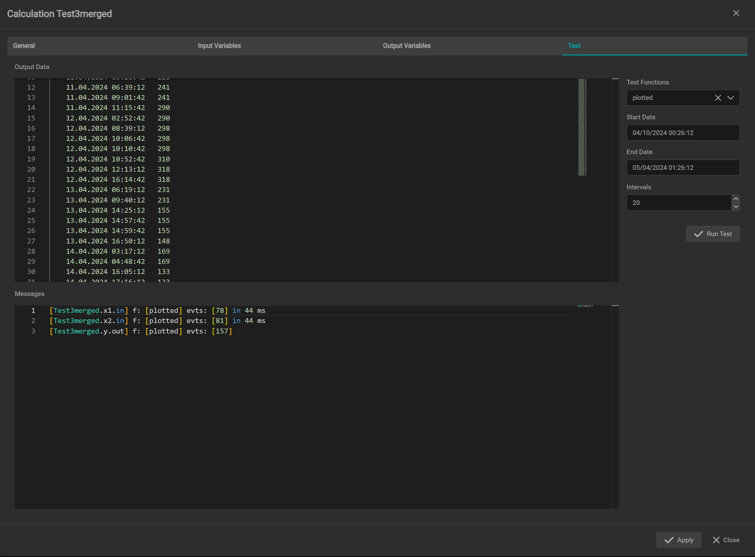 example 2 - test tab