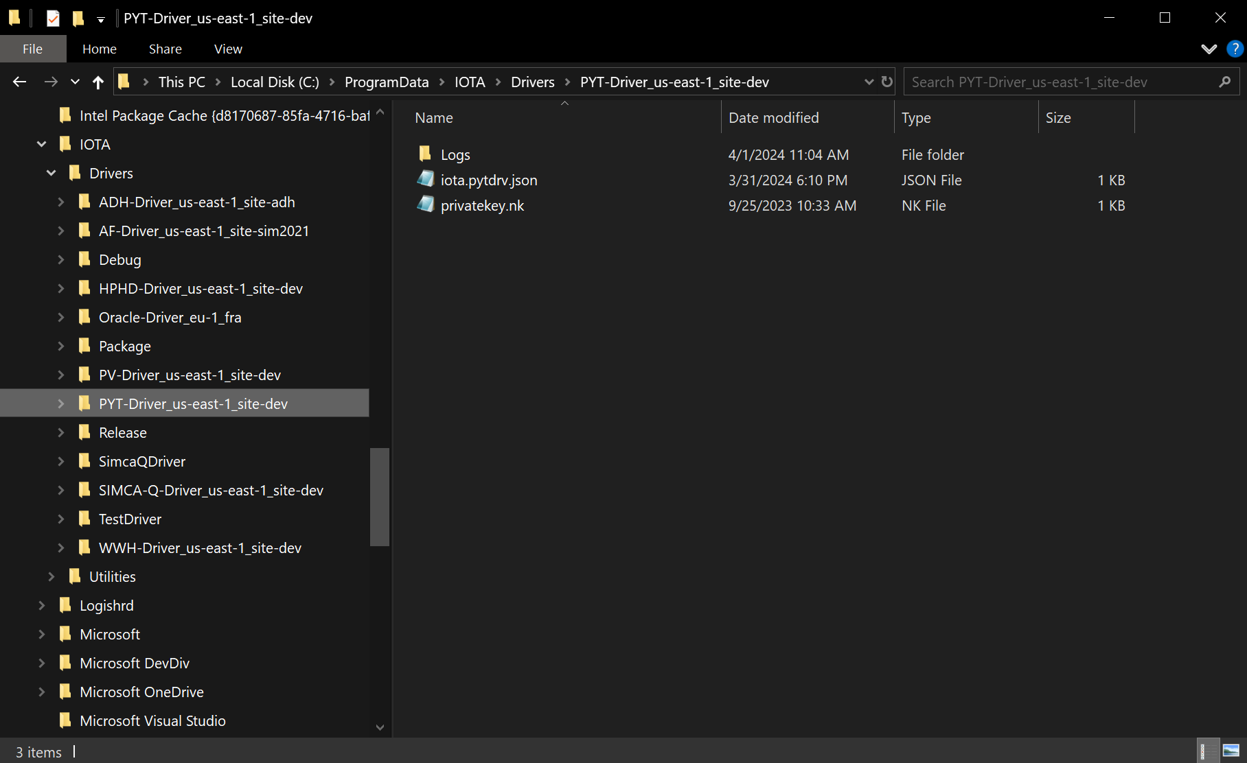 Configuration and Log Location