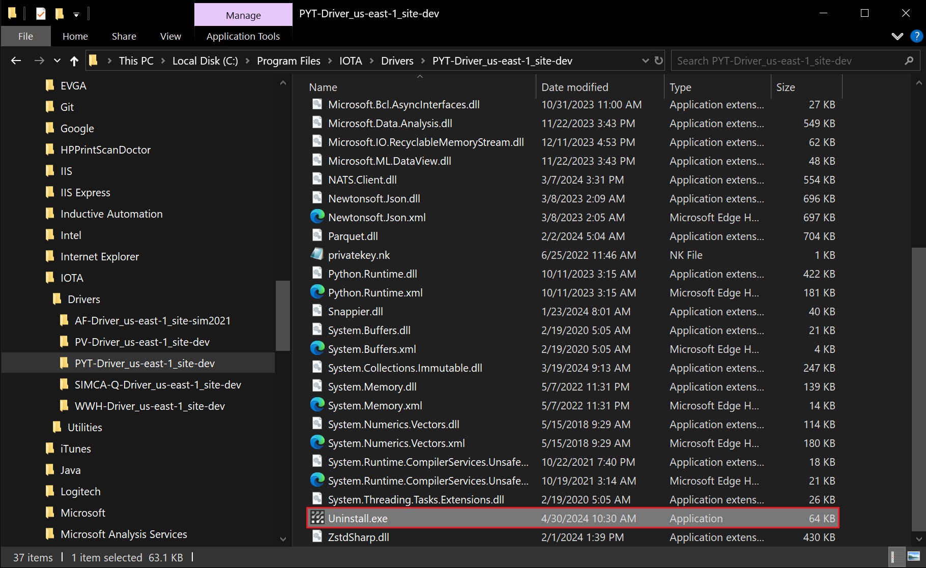 uninstall apps