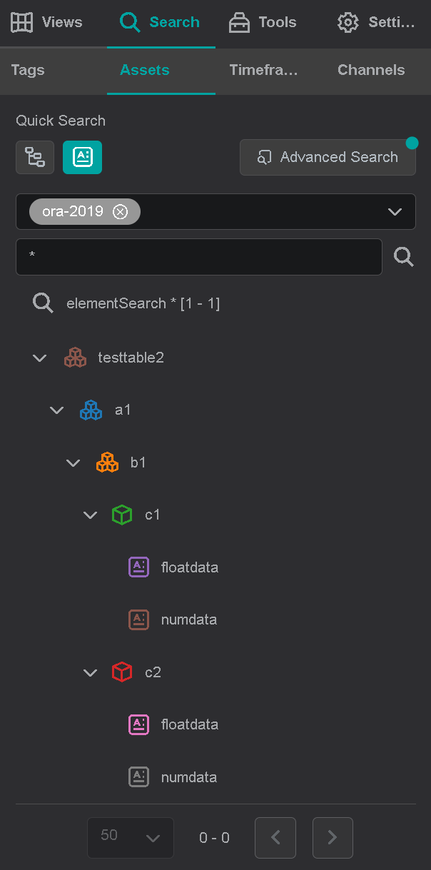 table - iotavue - asset search