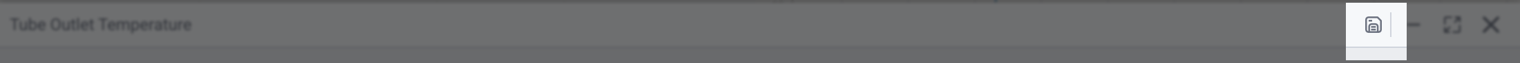 Save button in the ad hoc trend window
