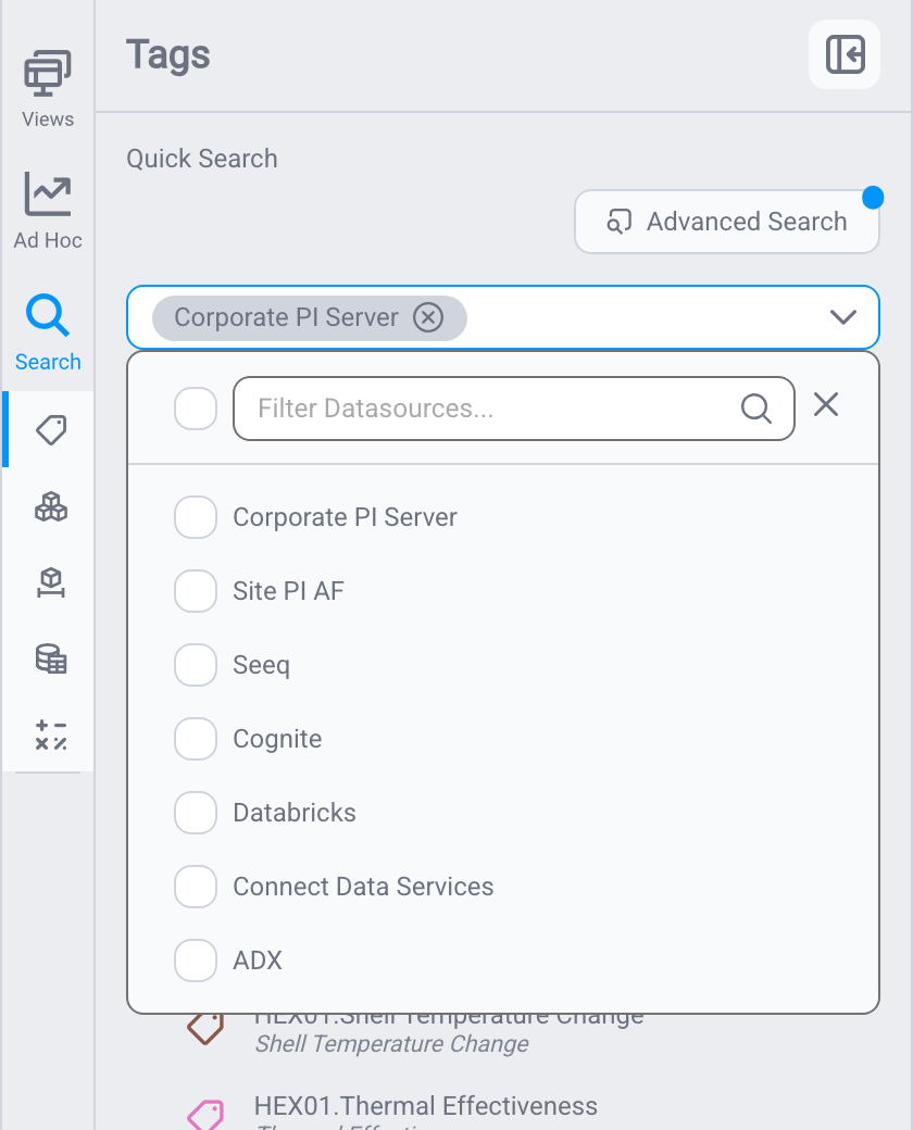 Selecting a data source to search