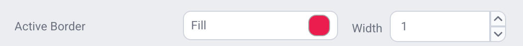 Setting the selection color and active border in the user profile