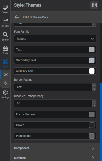 Theme General continued