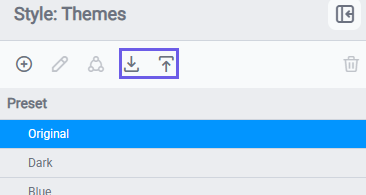Exporting/Importing Themes