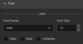 Timeframe: Font