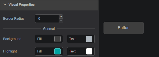 Button Component: Visual Properties
