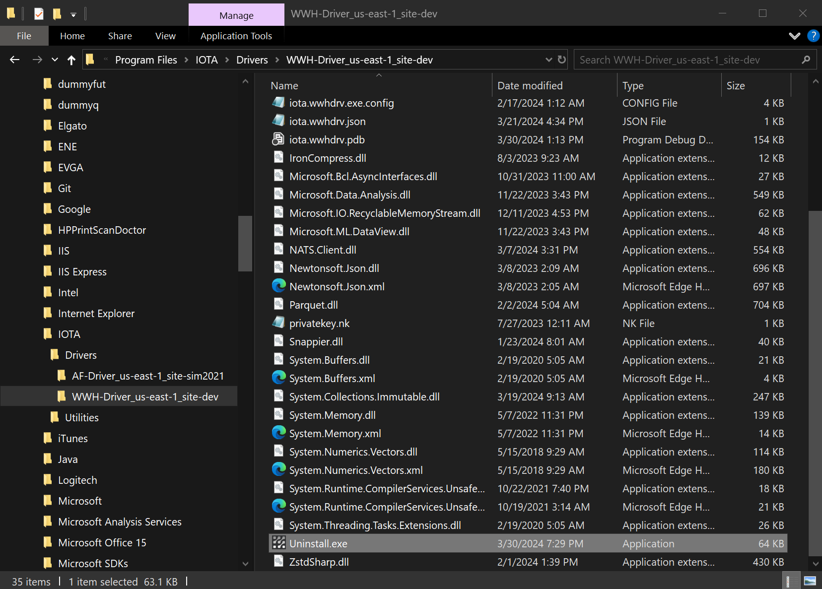 uninstall apps